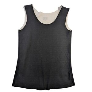 Women's Black Thermal Tank‎ Top – Size S Insulated Sleeveless Base Layer